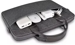 Сумка для ноутбука Wiwu Minimalist Laptop Bag 16" Gray [6973218944425] [76371] - мініатюра 4