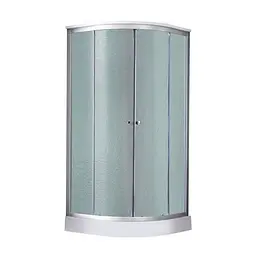 Душовий бокс Lidz Tani SB90x90.SAT.LOW.FR Frost, Хром матовый, матовий, хром матовий