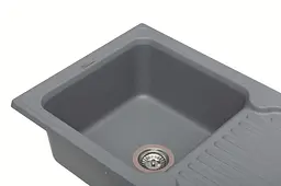 Кухонна мийка гранітна Miraggio Orlean gray 861x496x210 00209306, Сірий - мініатюра 3