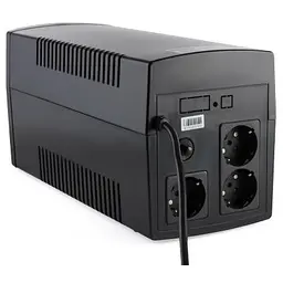Пристрій безперебійного живлення Vinga LED 1500VA plastic case (VPE-1500P) - мініатюра 4