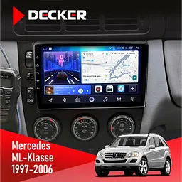 Штатна магнітола Mercedes-Benz ML-Class (W163) 1997-2006 Decker D9-006 4x64, 4G Decker (НФ-00003704)