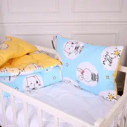 Набір дитячий MirSon зима Kids Time 20-0044 Cats and bunnies 110x140 см EcoSilk: ковдра з подушкою (2200009666469) - мініатюра 2