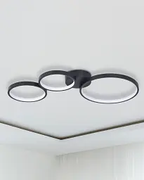 Люстра Goldlux 331014 Flamenco LED 1x33W 4000K 5200Lm IP20 чорна - мініатюра 2