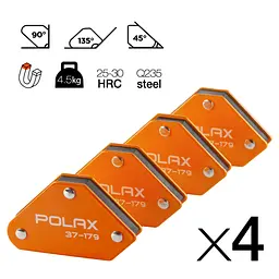 Набір магнітних тримачів для зварювання Polax 4 шт. (37-179) - мініатюра 5