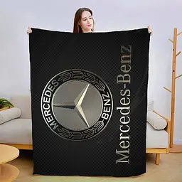 Плед 3D Mercedes-Benz Lux 13444 135х160 см