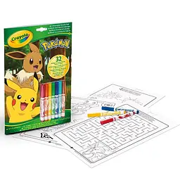 Розмальовка Crayola Pokemon 32 сторінки та 7 фломастерів (04-2746G) - мініатюра 2