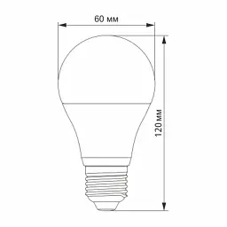 Лампочка Videx LED A60h 6.2W E27 4100K (VL-A60h-62274) - мініатюра 2
