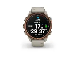 Спортивний годинник Garmin Descent Mk3i – 43 mm Bronze PVD Titanium with French Gray Silicone Band (010-02753-13/14) - мініатюра 4