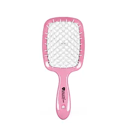 Щітка для волосся Salon Professional продувна 20 см SP0099 SL, Рожева з білим - мініатюра 5