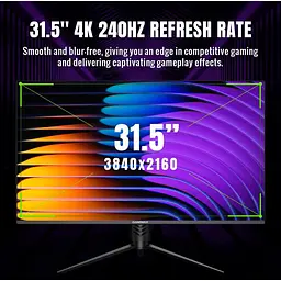 Монітор 31.5" GameMax GMX32UCDM Vision QD-OLED UHD OLED 240Hz (GMX32UCDM) - мініатюра 5