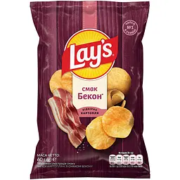 Чипси Lays зі смаком бекону 60 г (920462)
