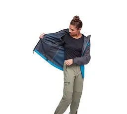 Куртка жіноча Black Diamond Highline Shell S Чорний-Синій - мініатюра 2