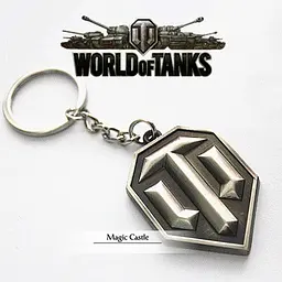 Брелок GeekLand World of Tanks Світ танків лого WoT 21.82 - мініатюра 3