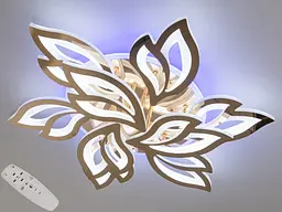 Люстра стельова LED Diasha 8165/6+3G, 140W, 3200K-6500K, золотий метал, сучасний стиль для дому