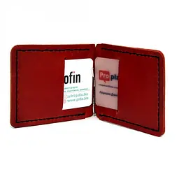 Шкіряний затиск для грошей Gofin 11,5х8,5 см acs0011969 - мініатюра 3