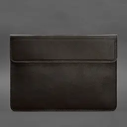 Шкіряний чохол-конверт BlankNote на магнітах для MacBook 14 Темно-коричневий - мініатюра 4