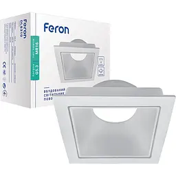Світильник точковий Feron DL8310  MR16/G5.3 білий квадрат поворотний (1450685)