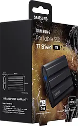 Накопичувач зовнішній SSD Samsung 2.5 USB 4.0TB T7 Shield Black (MU-PE4T0S/EU) - мініатюра 9