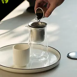 Чайник для заварювання TeaPot D-50 Press type 600ml Transparent Epik kuh0017483 - мініатюра 4