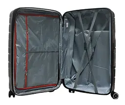 Валіза велика L поліпропілен Milano bag 0306 76×49×31см 82л Чорна - мініатюра 4