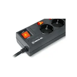 Мережевий фільтр живлення REAL-EL RS-6 EXTRA 5m, black (EL122300003) - мініатюра 4