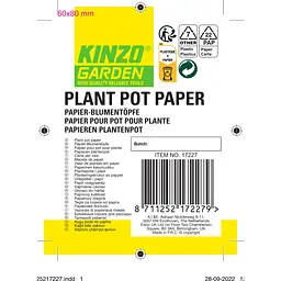 Горщик паперовий Kinzo Garden для розсади 8х8х8 см 18 шт. - мініатюра 3