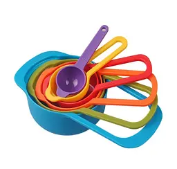 Набір пластикових мірних ложок 6 шт., Kitchen Master 84104 - мініатюра 2