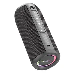 Портативна bluetooth колонка Zealot S49 Pro з LED підсвічуванням чорний - мініатюра 4