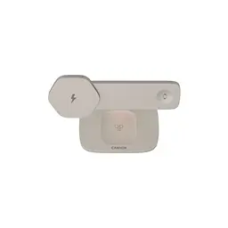 Зарядний пристрій Canyon wireless charger HEXAGON WCS-310 3in1 LightGrey/Orange (CNS-WCS310LGOR) - мініатюра 3