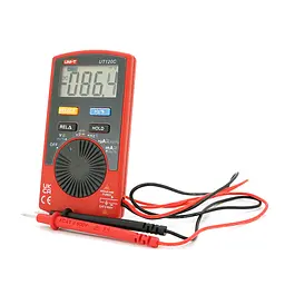 Мультиметр UNI-T UT120C: вимірювання V A Ω C Hz °C. Функції True RMS продзвінку тест діодів перевірка транзисторів. Габарити 110 58 11 мм. Вага 76 г. - мініатюра 3