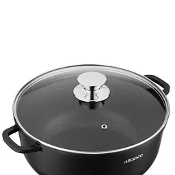 Кастрюля с крышкой Ardesto Gemini Lazio AR1965CA 6.5 л 28 см черная - миниатюра 5