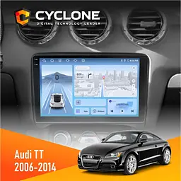 Штатна магнітола Audi TT 2006-2014 Cyclone C9-012 4x64, DSP, 4G Cyclone (НФ-00007801)