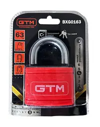 Замок навісний PVC 63мм GTM BXG0163 - мініатюра 2