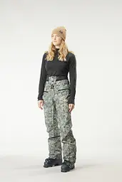 Штани жіночі Picture Organic Treva Printed Womens 2024 L Сірий-Бірюзовий - мініатюра 3