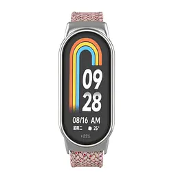 Ремінець для Xiaomi Smart Band 10/9/8, Braided Solo Loop, рожевий, нейлоновий плетений браслет, еластичний змінний ремінець для фітнес-трекера з надійним кріпленням, ArmorStandart (ARM86885) - мініатюра 3
