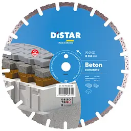 Круг алмазний відрізний по бетону Distar 350 Beton 1A1RSS, 350x3.5x25.4 мм