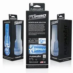 Мастурбатор Fleshlight Turbo Thrust (блакитний) - мініатюра 6