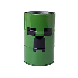 Стакан-підставка бочка YES Minecraft Creeper 10,8х6,5 см Чорно-зелений (708096)