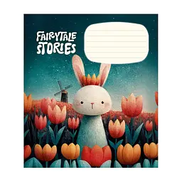 Зошит Школярик Fairytale Stories 12 аркушів клітинка (012-3755K), в асортименті - мініатюра 4