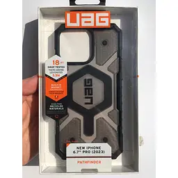 Оригінальний протиударний чохол UAG Pathfinder MagSafe для iPhone 15 Pro Max Ash 114301113131 - мініатюра 4