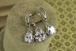 Набір Xuping Jewelry Сицілія з білим каменем сріблястий - мініатюра 2