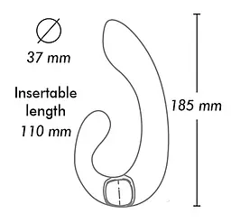 Вібратор Shunga Miyo Intimate, 18,5 см (фіолетовий) - мініатюра 4