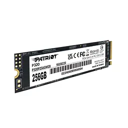 SSD накопичувач 256GB Patriot P320 M.2 2280 PCIe 3.0 x4 NVMe TLC (P320P256GM28) - мініатюра 3