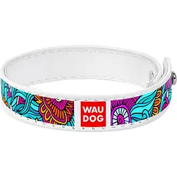 Браслет Waudog Design Літо, шкіра, M, 21-23х1,5 см, білий