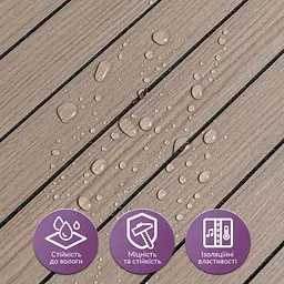 Покриття вінілове самоклеюче Wall Sticker 3D рейки 600х600х2.8мм Тік горіховий SW-00002202 - мініатюра 2