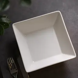 Тарілка порцелянова глибока квадратна 16,5 см TS Kitchen HP605 - мініатюра 2