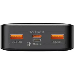 Зовнішній акумулятор (Power Bank) Baseus Bipow Digital Display 20W 20000 mAh Black (PPDML-M01) - мініатюра 4
