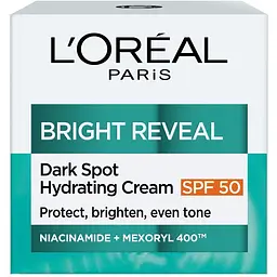 Зволожувальний крем для обличчя L'Oreal Paris Bright Reveal проти пігментних плям SPF 50, 50 мл