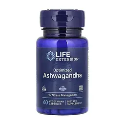 Вітамінно-мінеральний комплекс Life Extension Ашваганда оптимізована, 125 мг, Optimized Ashwagandha, 60 вегет (LEX-88806)