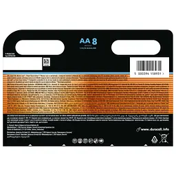 Батарейка Duracell Optimum AA лужні 8 шт. в упаковці (5014726 / 5015601) - мініатюра 3